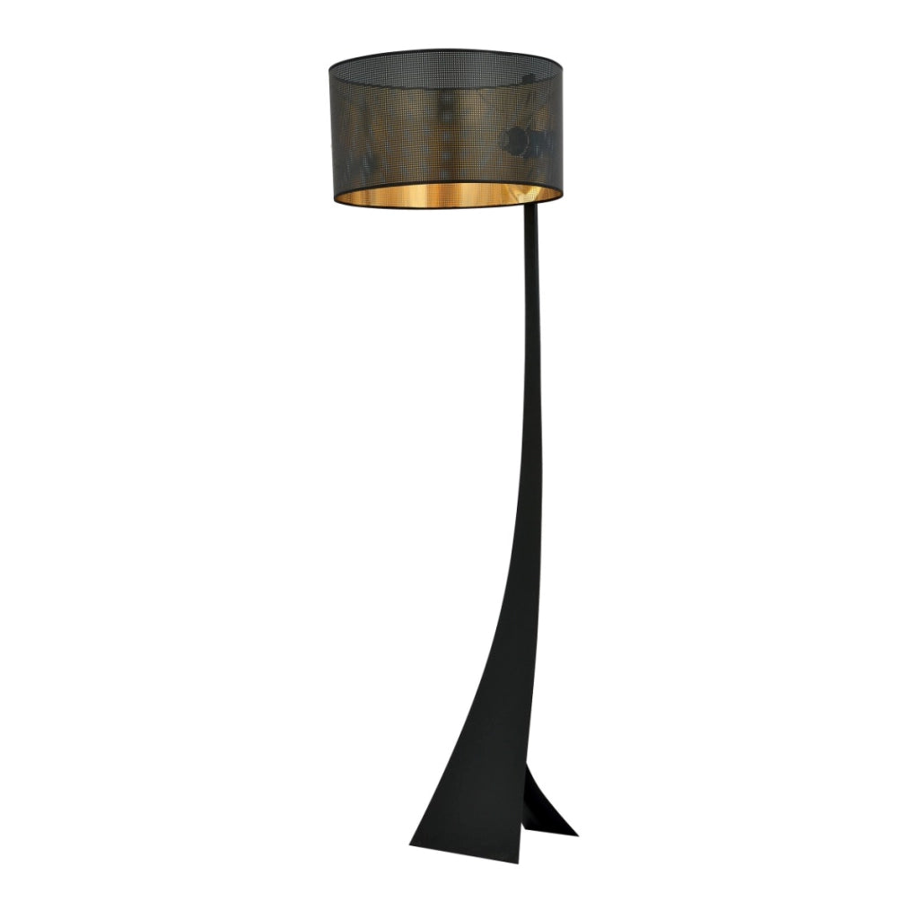Lampada da terra Emibig Estrella nero/oro E27 157cm
