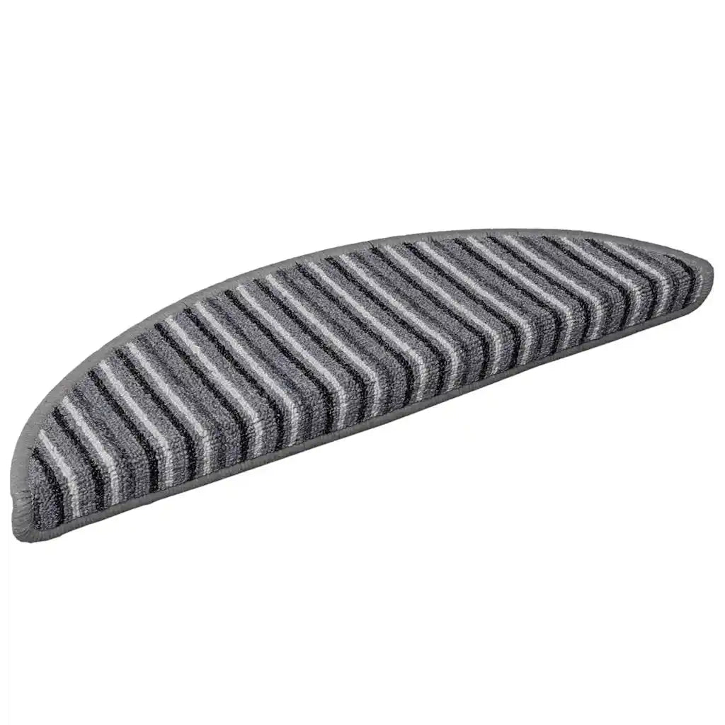 Tappetini per scale autoadesivi 15 pcs Grigio 56 x 17 x 3 cm 42011439