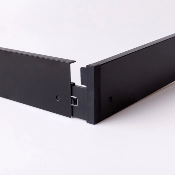 Cornice pannello LED a scatto nera 120x30 Ecolight