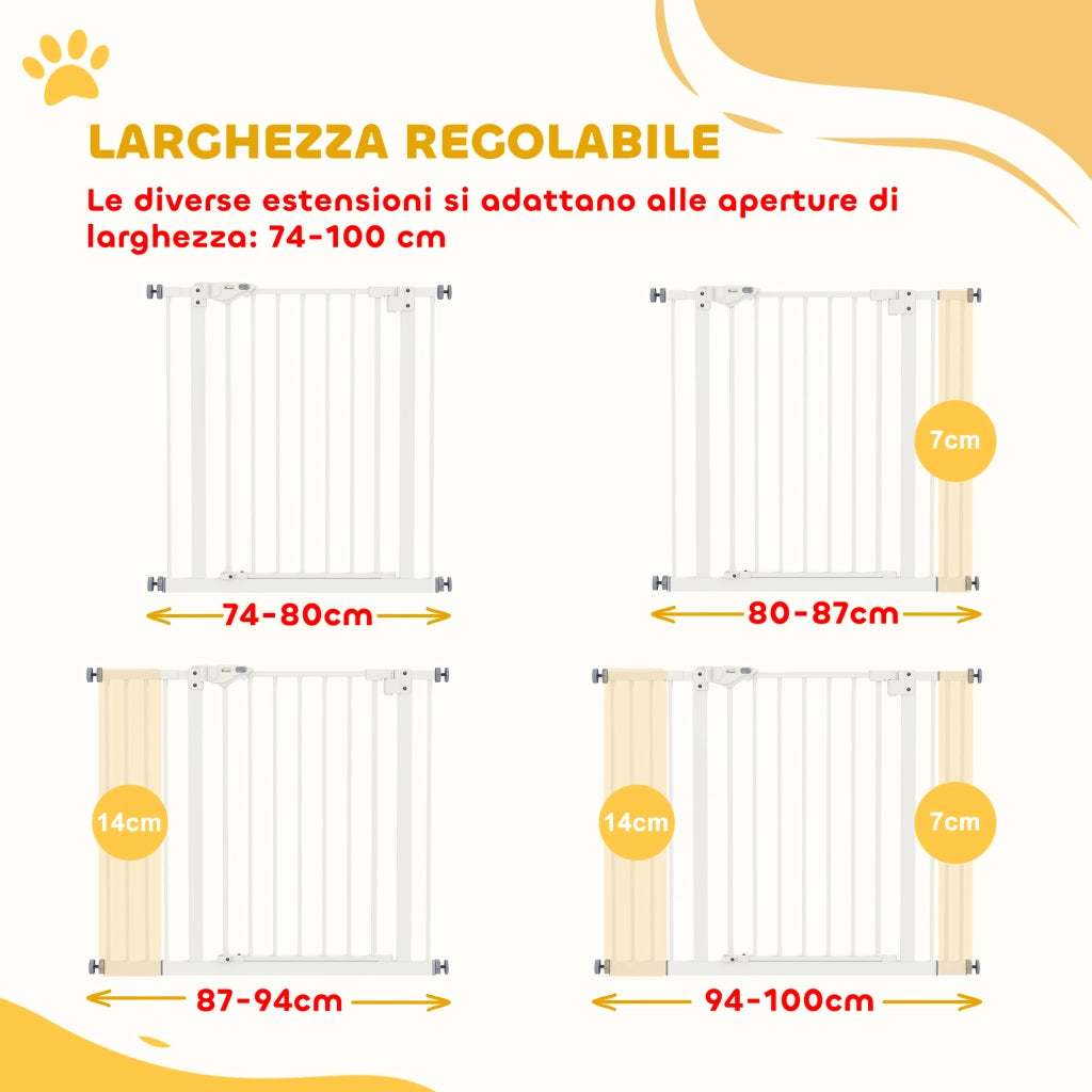 Appendiabiti per Cani Regolabile ¨C Minimal ¨C Bianco 72 cm