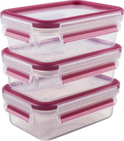 Set di clip e chiusura trasparente rosa 055 litri da 3 confezioni congelate