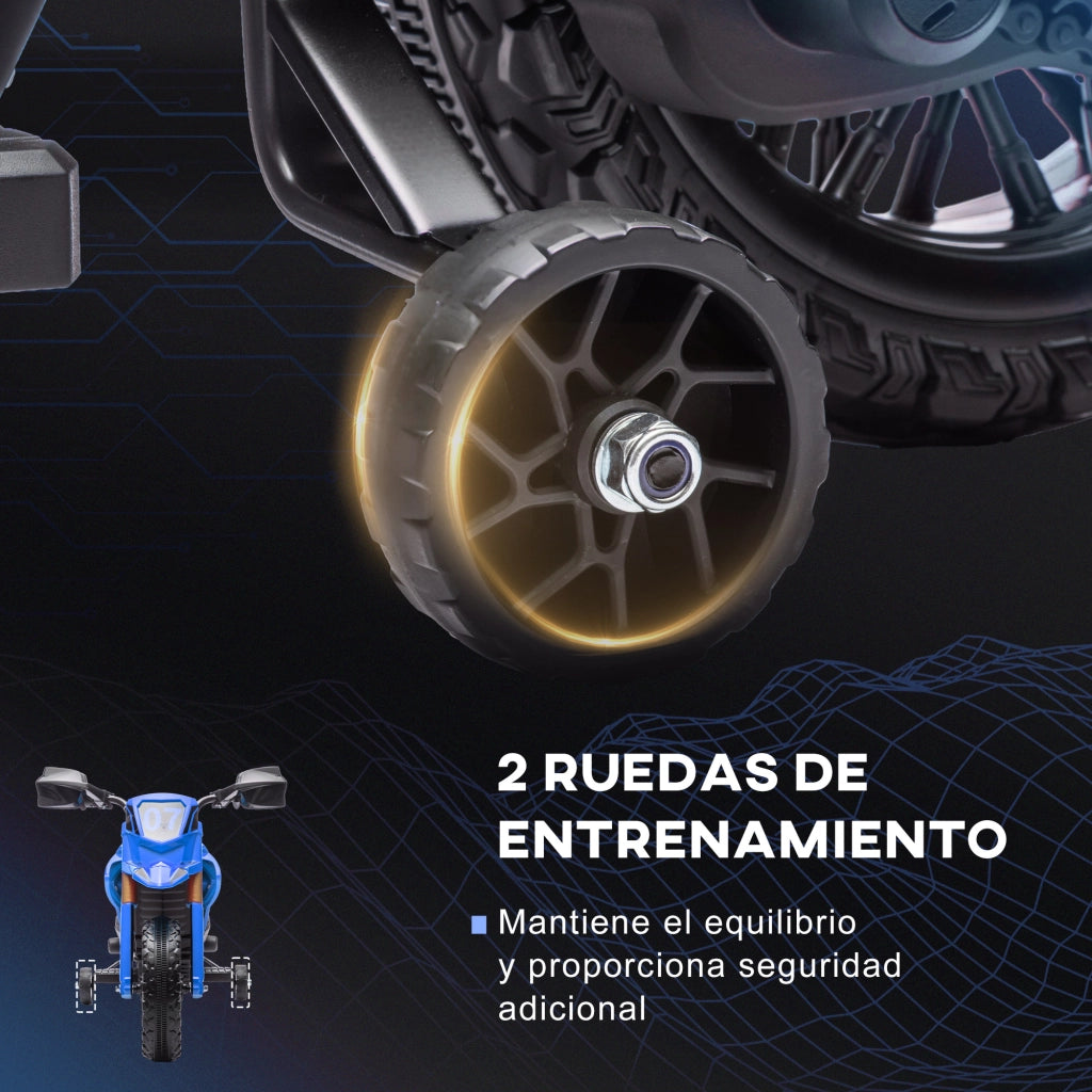 Moto Elettrica per Bambini 12V ¨C Minimal ¨C Blu