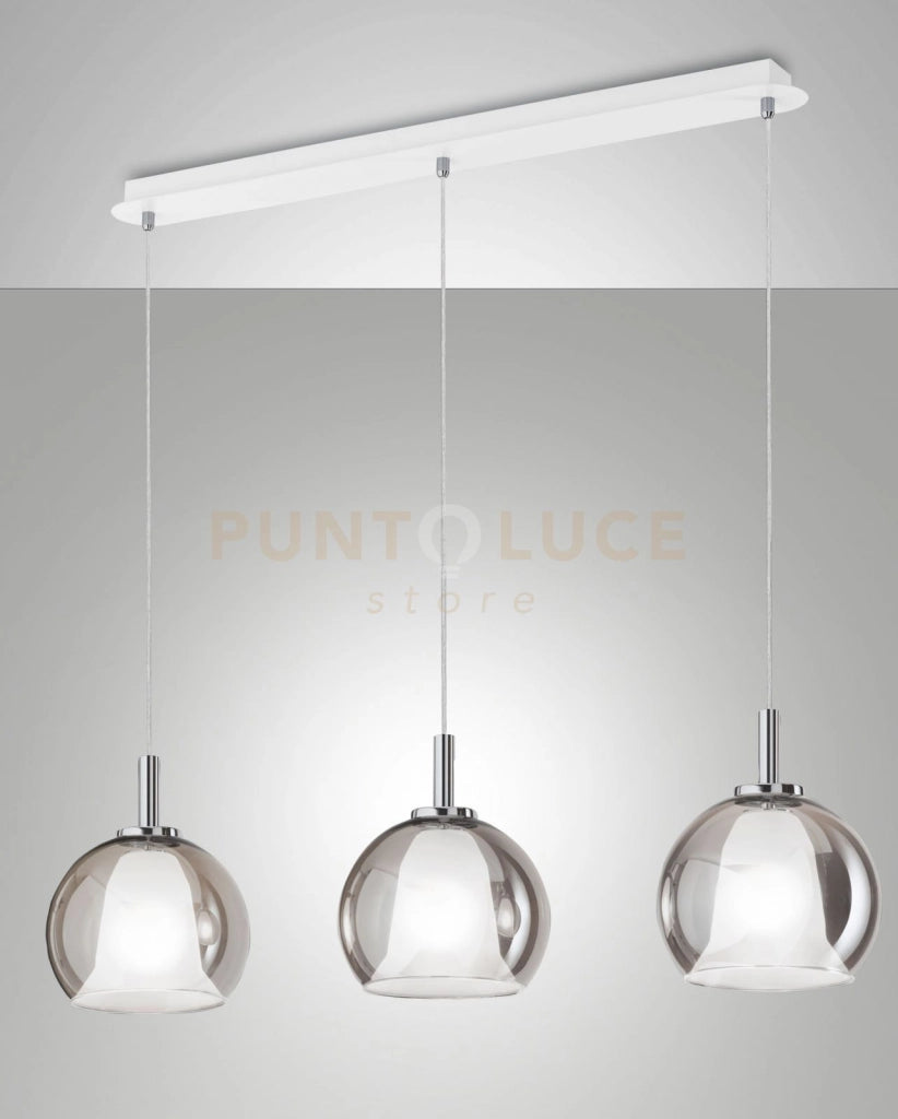 BRETAGNA SOSPENS.FUME' 3 LUCI LIN. 3599-49-126
