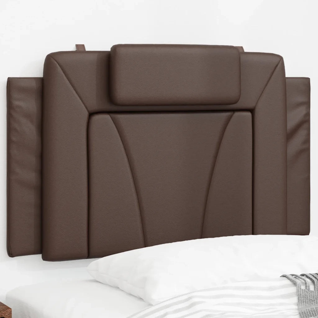 Cuscino Testiera-Cuscino per Testiera Viana Marrone 80 cm in Similpelle