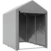 Tenda da Giardino per Biciclette ¨C Xylo ¨C 1,2x1,8x1,65 m Grigio Chiaro Impermeabile Anti-UV