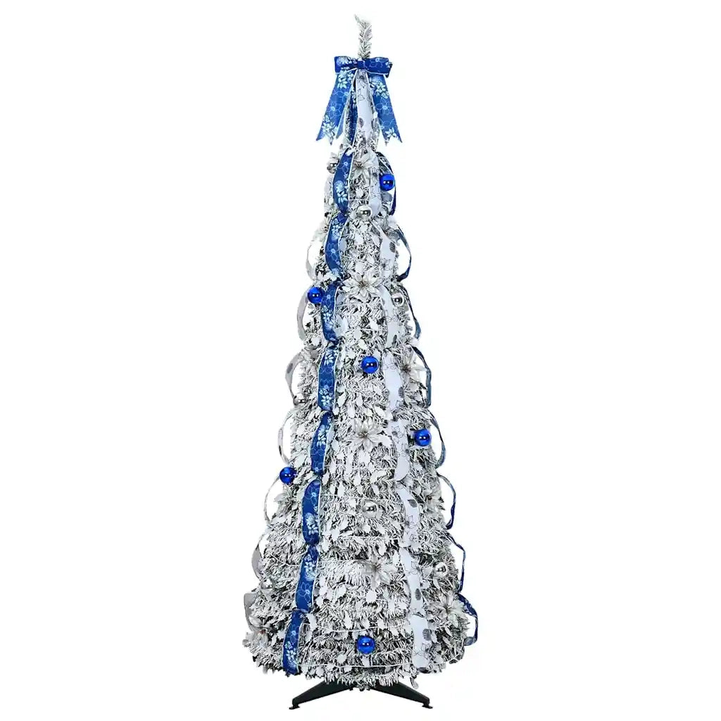 Albero di Natale artificiale con 200 LED Bianco 210 cm PVC 42018637