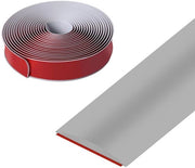 Profilo di transizione Self-adesivo - Listello di pavimento Profilo di copertura - Connettere aperture di pavimento - Materiale di alta qualità vinile - 4 cm x 6 m - Grigio
