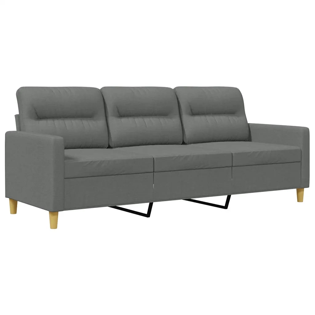 Divano a 3 Posti-Sofa 3 Posti Grigio Chiaro 180 cm in Tessuto 569034