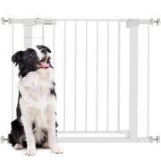 Cancello per cani estensibile ¨C Minimal ¨C 76x97 cm bianco metallo