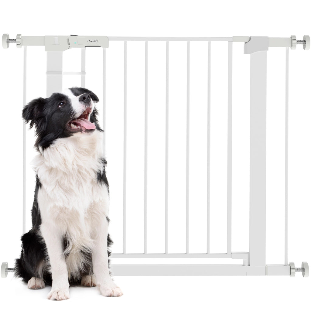 Cancello per cani estensibile ¨C Minimal ¨C 76x97 cm bianco metallo
