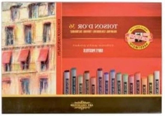 Set di pastelli pastello di 36 rondi - Toison D'or