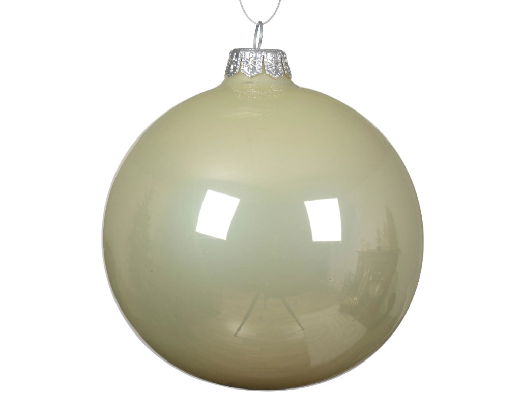 Box 4 Palline Vt Bianco Menta D. 10 cm