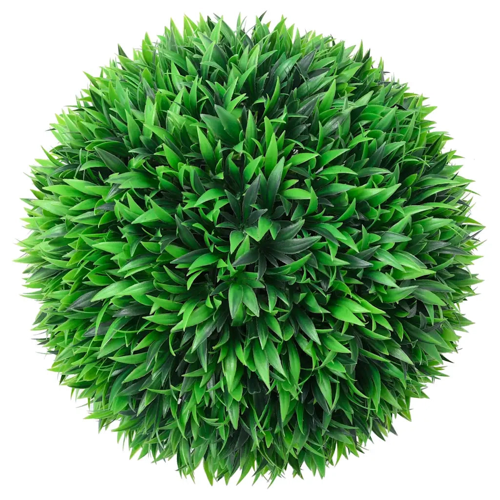 Sfere di Bosso Artificiale con Luci LED 2 pz Verdi 38 cm CFW6062927