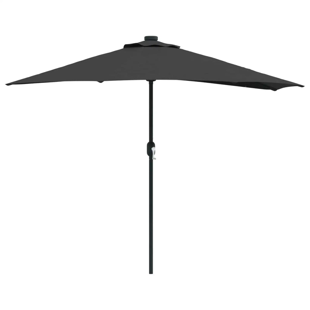 Ombrello | Parasol da giardino Nero 294 x 150 x 224 cm