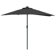 Ombrello | Parasol da giardino Nero 294 x 150 x 224 cm
