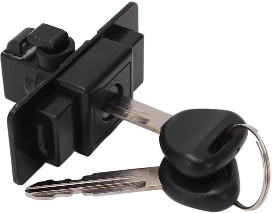 Cassetto per guanti - Sostituzione slot - Adatto per Mitsubishi Montero 1992-2000 - Incluso 2 chiavi - Resistentente allo shock - Lega metallica di alta qualità