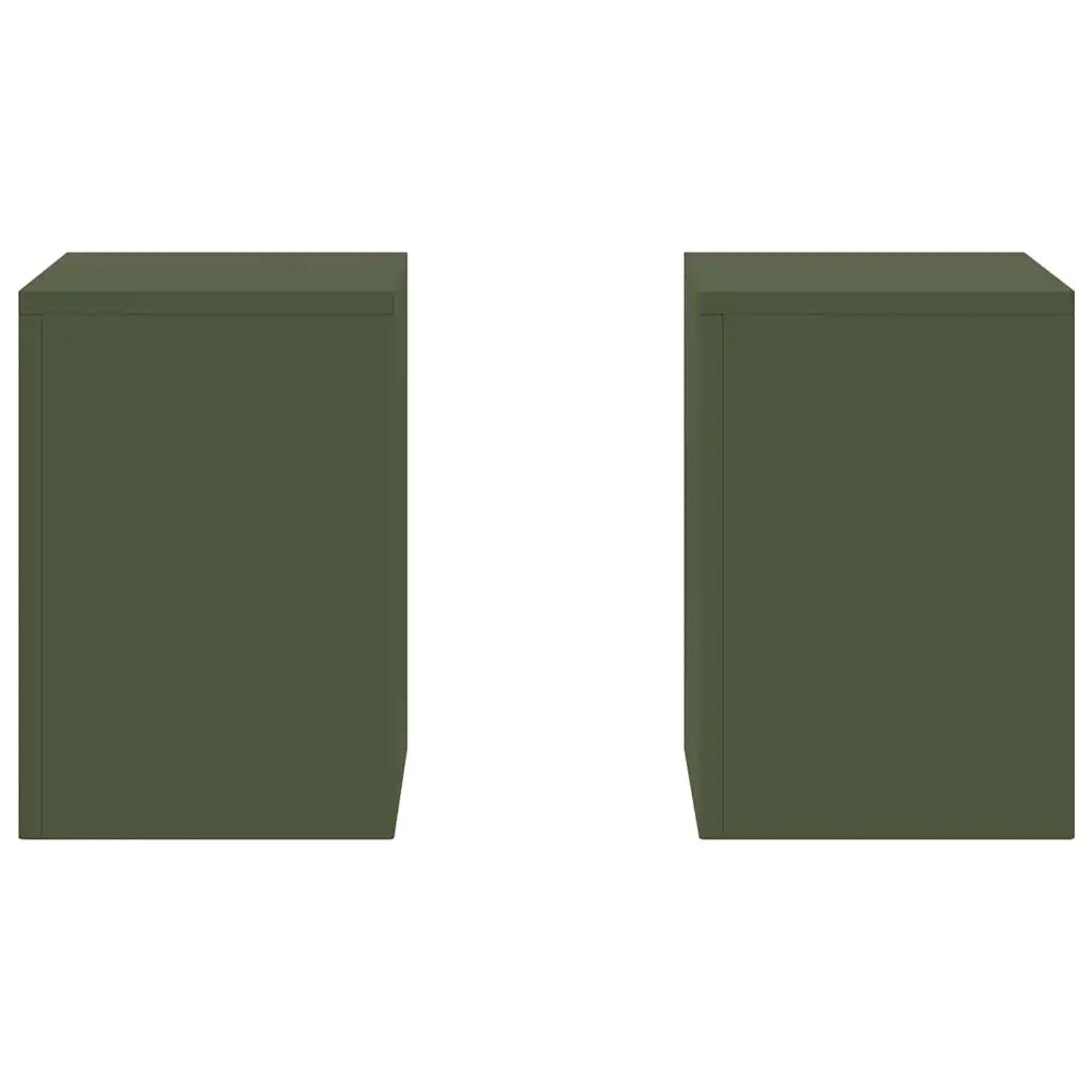 Supporto per piante | Sostegno per piante 2 pz Oliver verde 24 x 24 x 35 cm Acciaio
