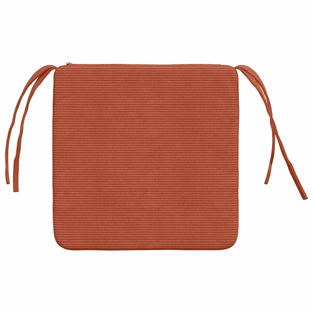 Cuscini per Seduta 4 pcs Rosso Arancio 40 x 40 x 3 cm 42015231