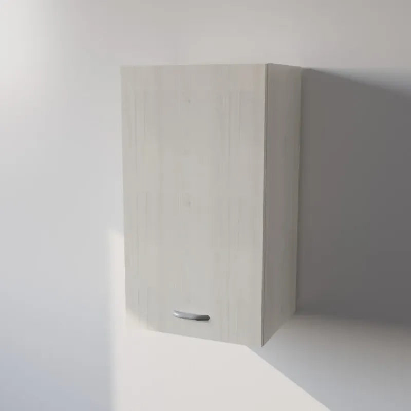 Pensile Cucina in Legno Nobilitato Larice Bianco Alto con 1 Anta, Pensile Componibile Moderno Made in Italy (H72XL60XP33cm)