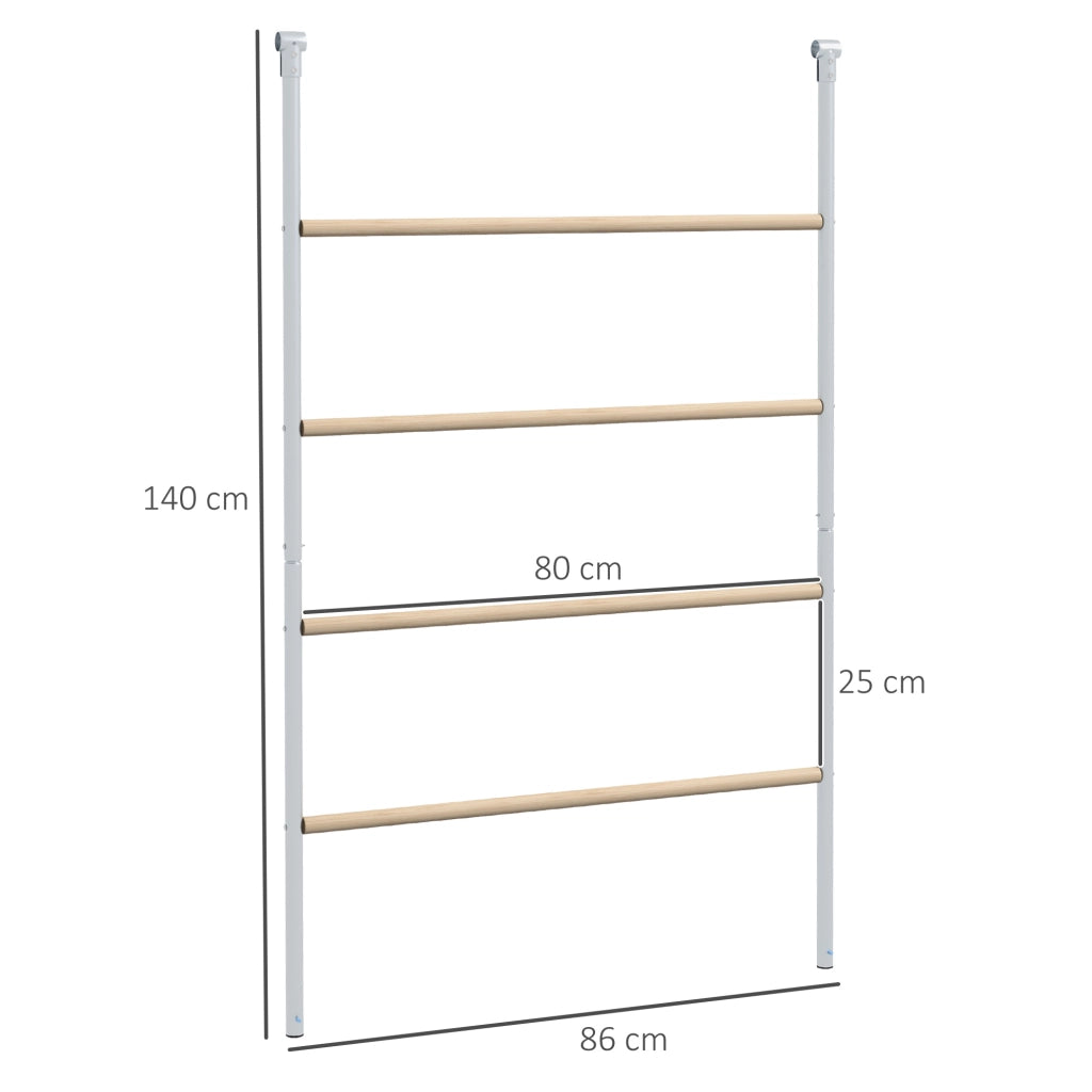 Perchiera per Galline 4 Livelli ¨C Minimal ¨C Legno e Metallo 140x86x2.5 cm