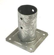 Staffa a bicchiere per palo tondo diametro 8 cm