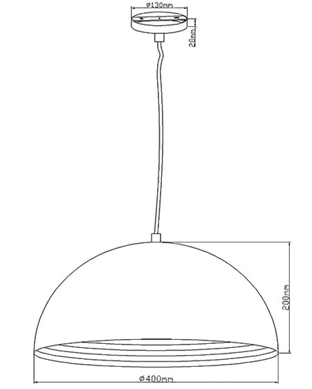 Lampada a Sospensione Dingle in Metallo Nero e Oro, Attacco E27, Design Moderno ed Elegante per Interni, Regolabile, Diametro 40cm, 3215-40-101