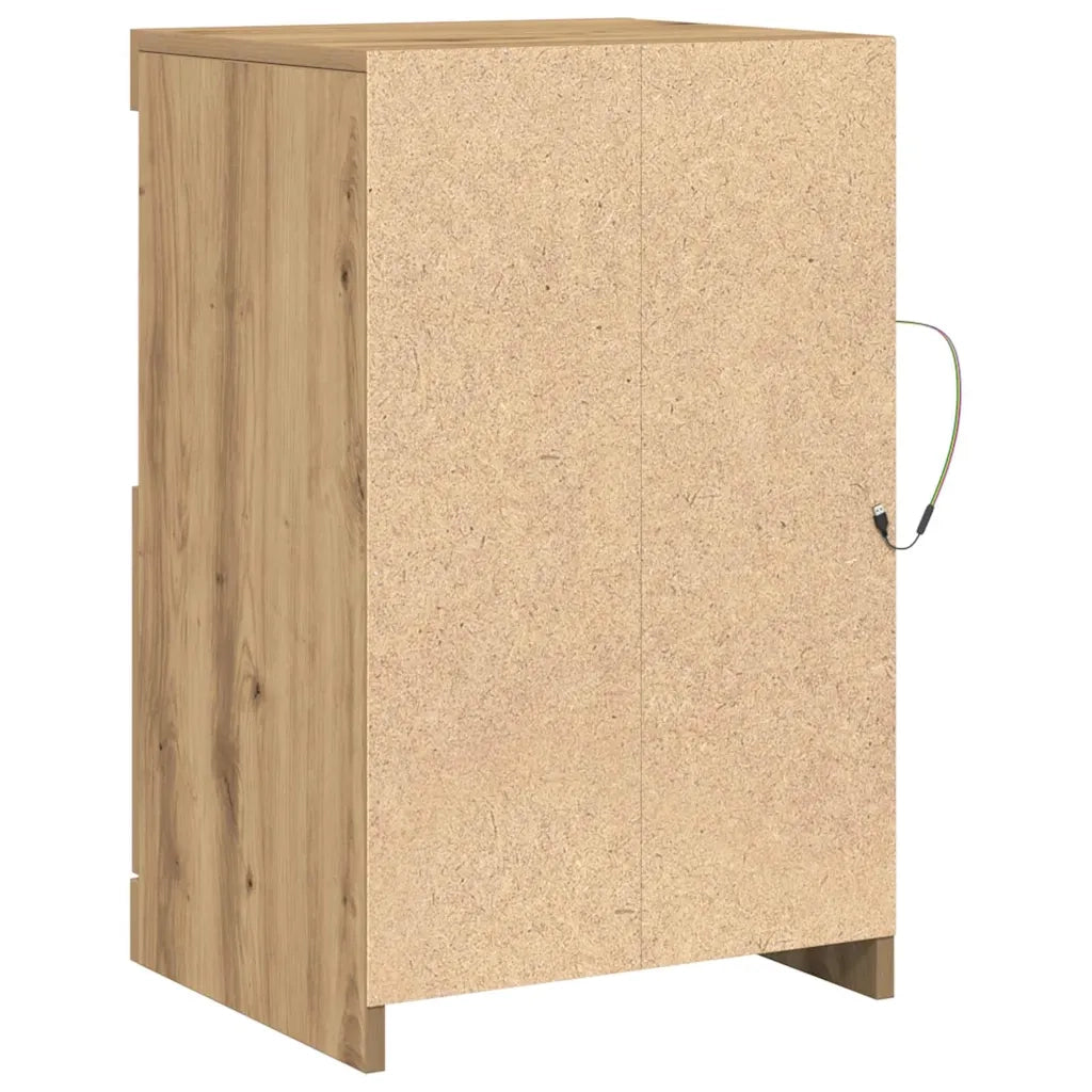 Credenza | Madia LED 2 pcs Rovere artigianale 41 x 37 x 67 cm