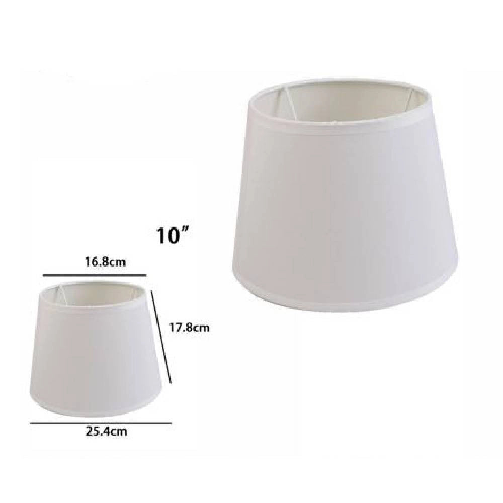 Trade Shop - Paralume Conico Cilindro Cappello Ricambio Per Lampada E Applique In Tessuto Tnt -