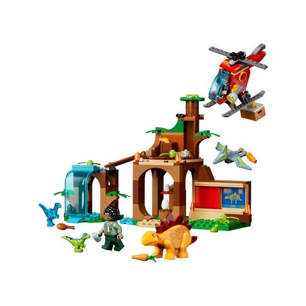 Set costruzioni lego 77981 jurassic world salvataggio di velociraptor,