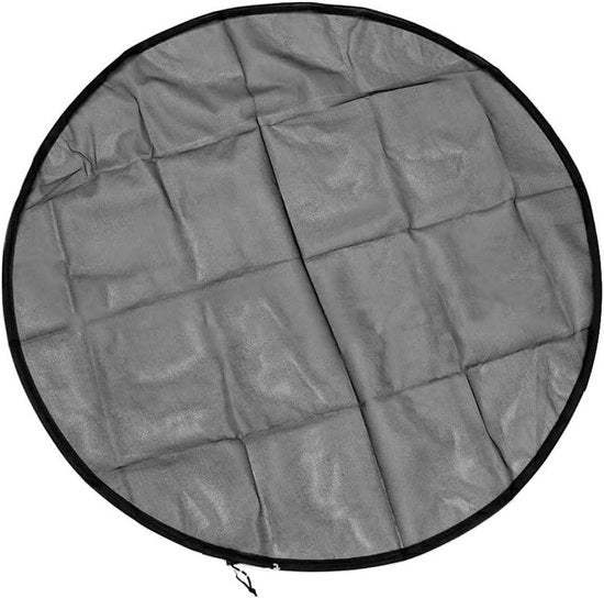 Pavimento per tonnella regolabile con corda, diametro 120 cm, resistente alle intemperie, protezione contro foglie e zanzare.