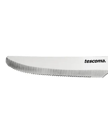 COLTELLO BISTECCA 'PRESTO' Lunghezza totale 23 cm -  lama 12 cm - Bianco 6 pezzi - TESCOMA