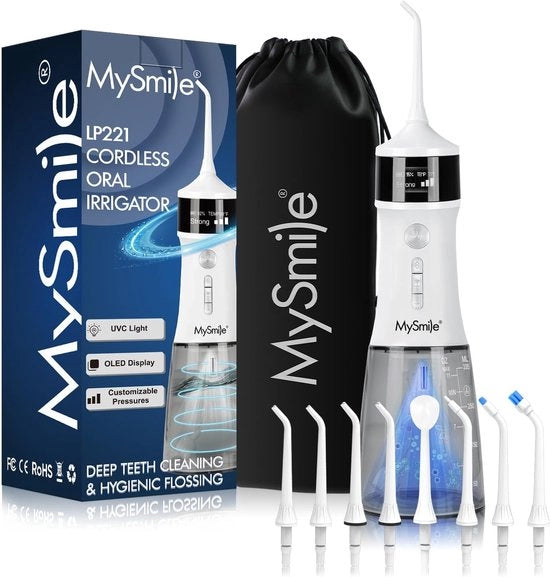 Waterflosser Senza Fili con Display OLED - Sterilizzazione UVC per una Buona Salute Dentale