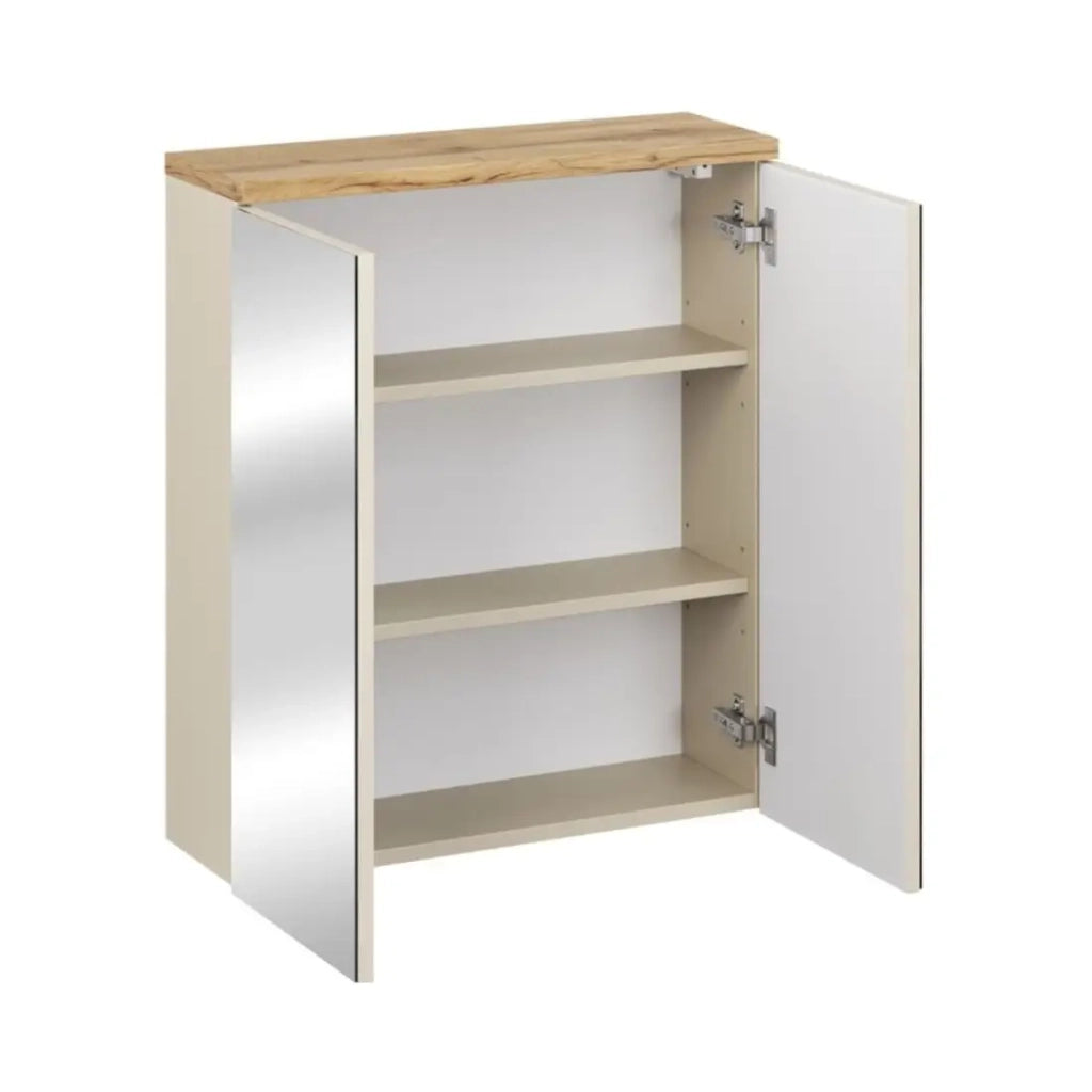 Mobile da bagno ERMANO con porte a specchio - L60 x H70 x P20 - Da appendere