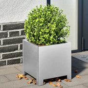 Fioriera da Giardino 30x30x30 cm Acciaio Zincato 851195