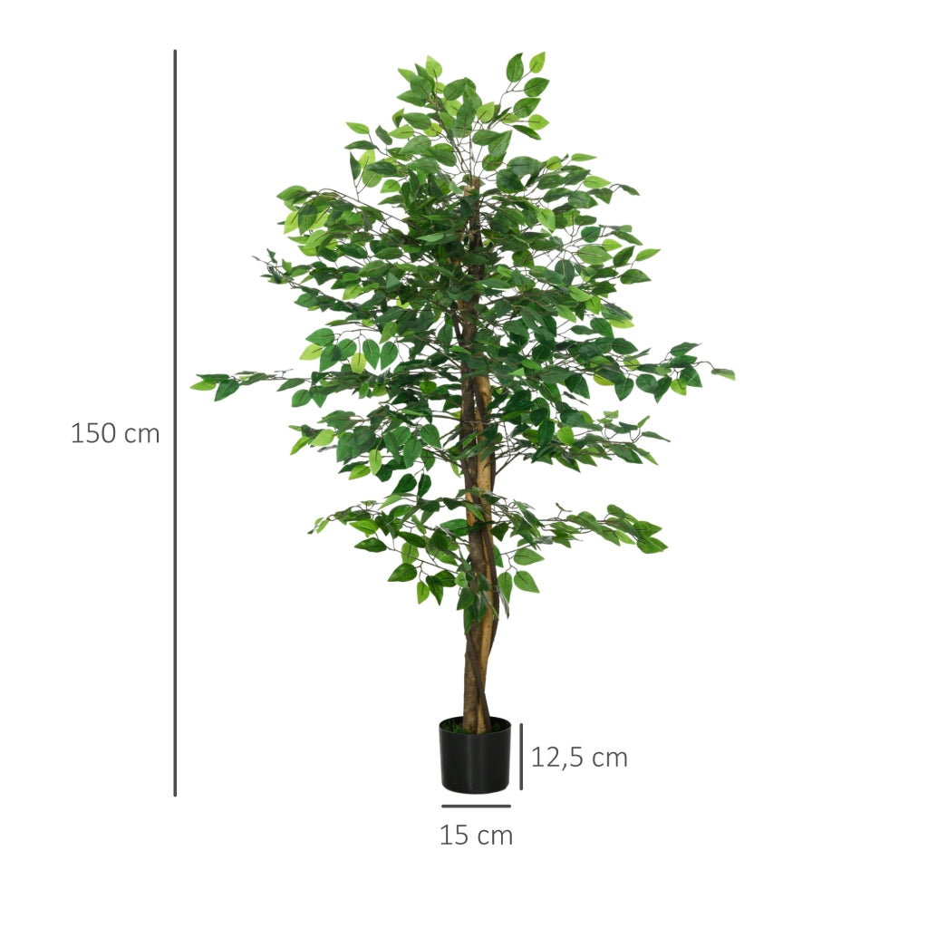Pianta Artificiale Ficus ¨C Minimal ¨C Verde 150 cm