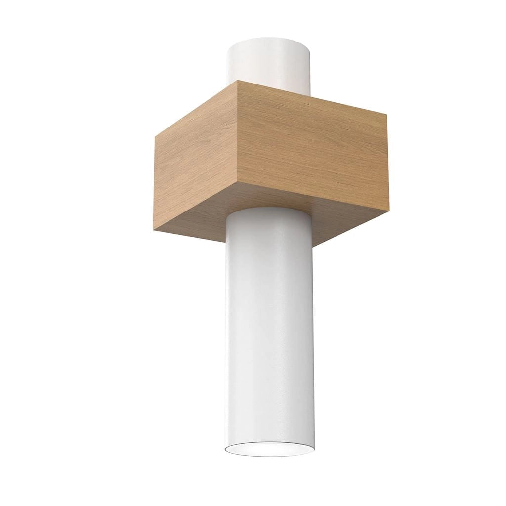 Applique moderna Milagro WEST 1 luce bianca/legno GU10 35W