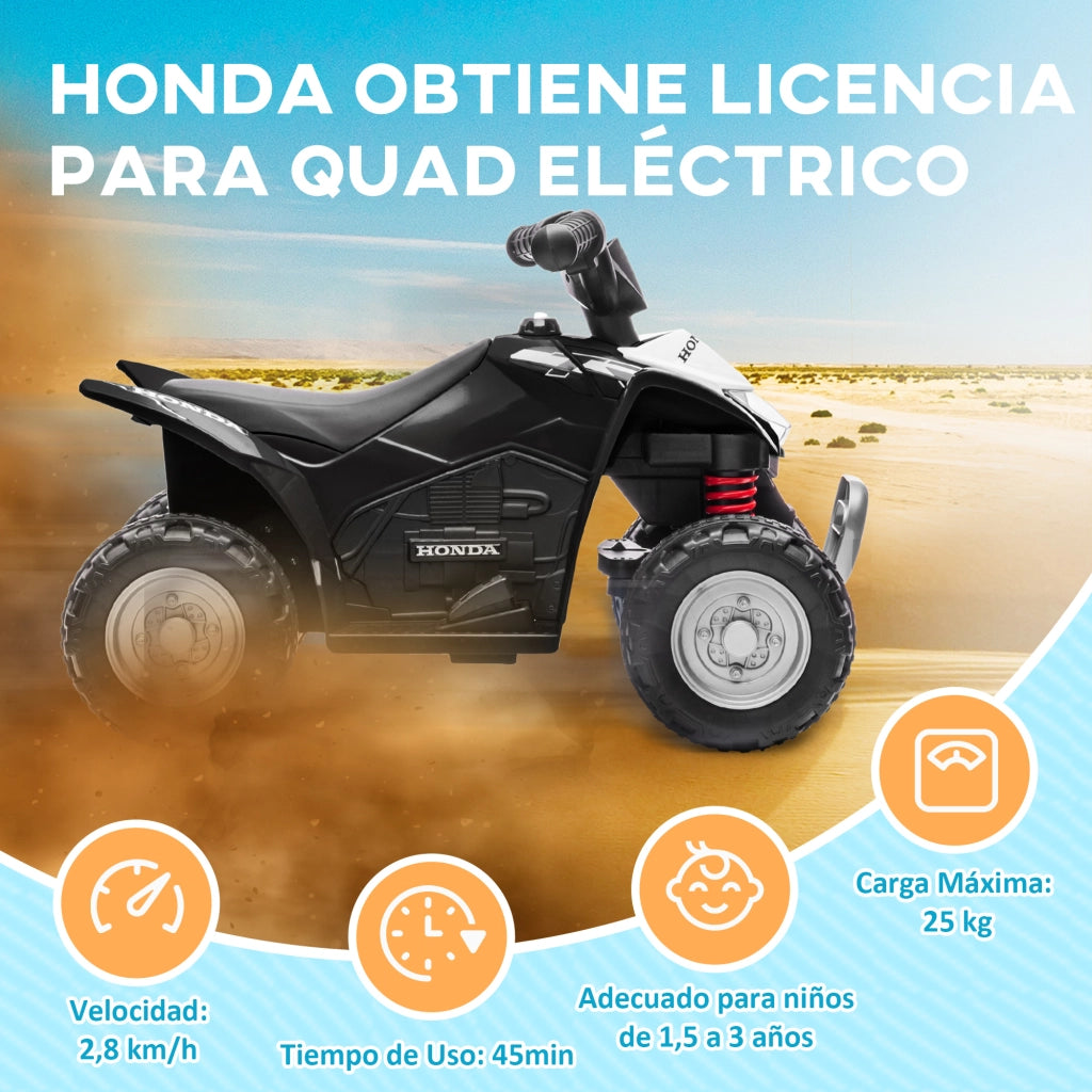 Quad Elettrico per Bambini ¨C Minimal ¨C Nero 65.5x38.5x43.5cm
