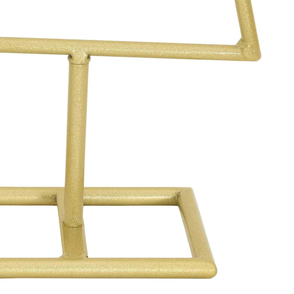 Albero di Natale in metallo con supporto Oro 60 cm 42019163