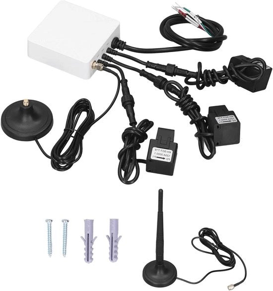 Energimetro 3 Fasi APP Monitoraggio Tempo Reale Smart Energiametro con 3 Pezzi di Sensore di Corrente 500A Contatore Elettrico di Monitoraggio 100-240V con WiFi