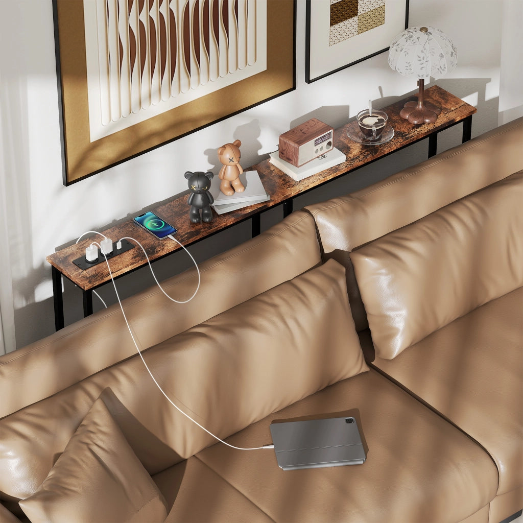 Tavolo console ¨C Minimal ¨C marrone 160x80x20