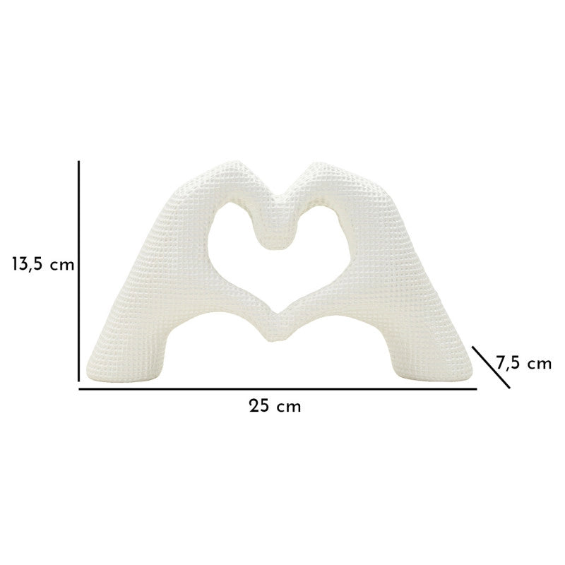 Scultura Lover White cm 25x7,5x13,5