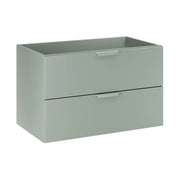 Mobile sottolavabo OSTER 80 cm verde salvia sospeso con 2 cassetti