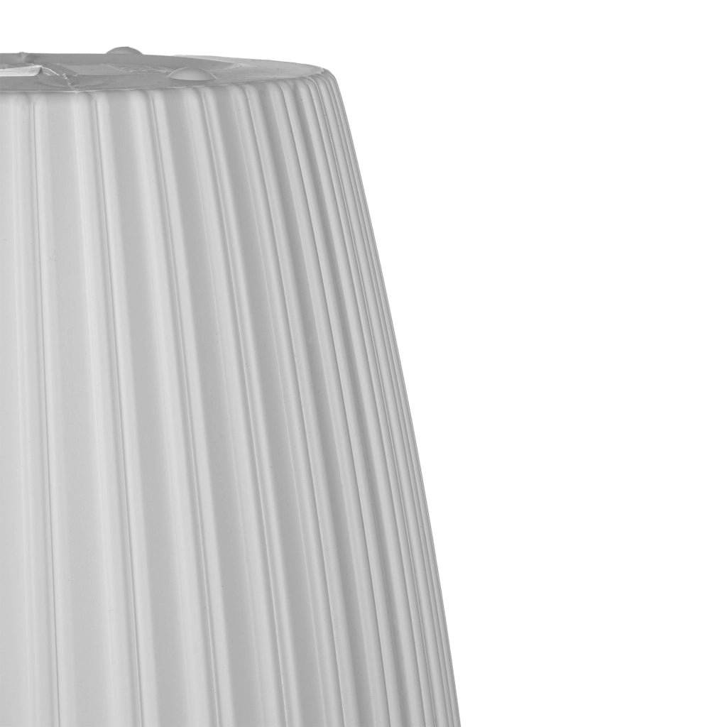 Vaso da fiori KADAX 30 cm con coperchio e inserto, in plastica bianca.