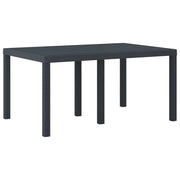 Tavolo da Giardino Antracite 150 x 100 x 73 cm polyrattan 871684