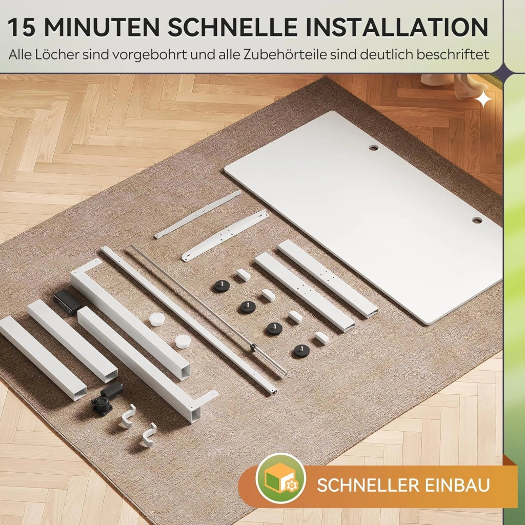 Scrivania regolabile in altezza ¨C Xylo ¨C Bianco 100x60 cm