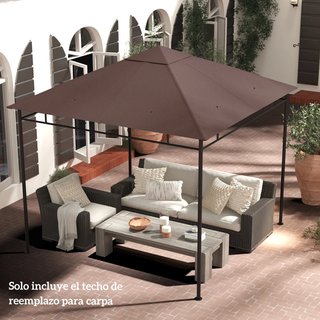 Copertura per gazebo ¨C Minimal ¨C 300x300 cm marrone
