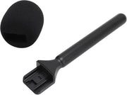 Polo per Microfono con Adattatore per Manubrio - Adatto per Interviste - Compreso Schermo Antivento - 1 Pezzo
