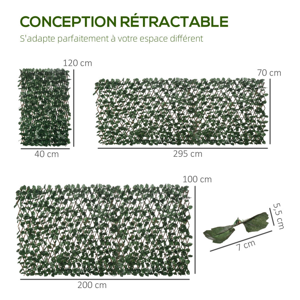 Pannello Frangivista Verde Artificiale ¨C Minimal ¨C 295x70 cm