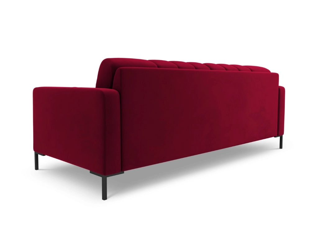 Cosmopolitan Design - Divano "Bali" 4 posti in velluto rosso 