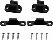 Kit di fermatura clip per caravan - set da 2 - nero - accessori per camper.